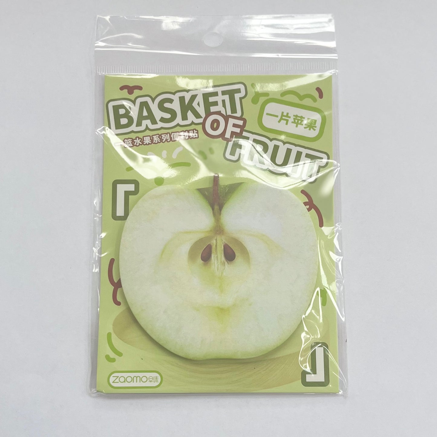 Notas adhesivas/memorativas de cesta de frutas