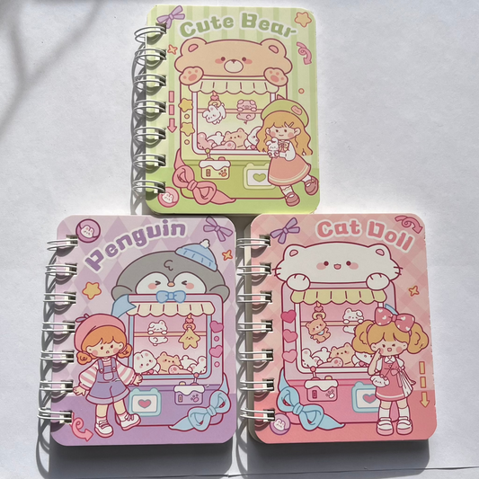 3 minicuadernos kawaii